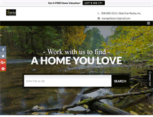 Tablet Screenshot of goldstarrealtyteam.com